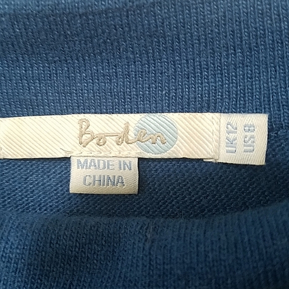 Boden cotton blend cowl neck cuffed sleeve sweater sz 8 - Picture 3 of 8